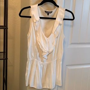 Express brand women’s sleeveless cream tank